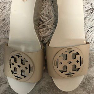 Tory Burch Logo Wedge Slide